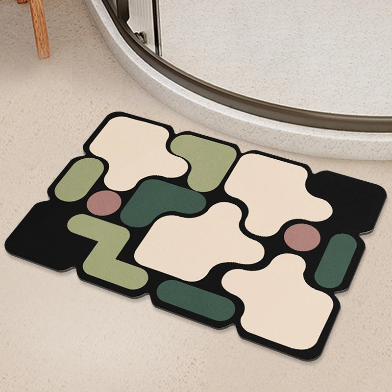 Cute Geometric Diatom Ooze Carpet Bathing