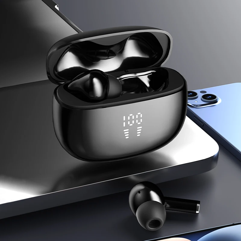 New ANC And ENC True Wireless Stereo Headphones Earbuds Waterproof Touch Control in Ear Music Earphones