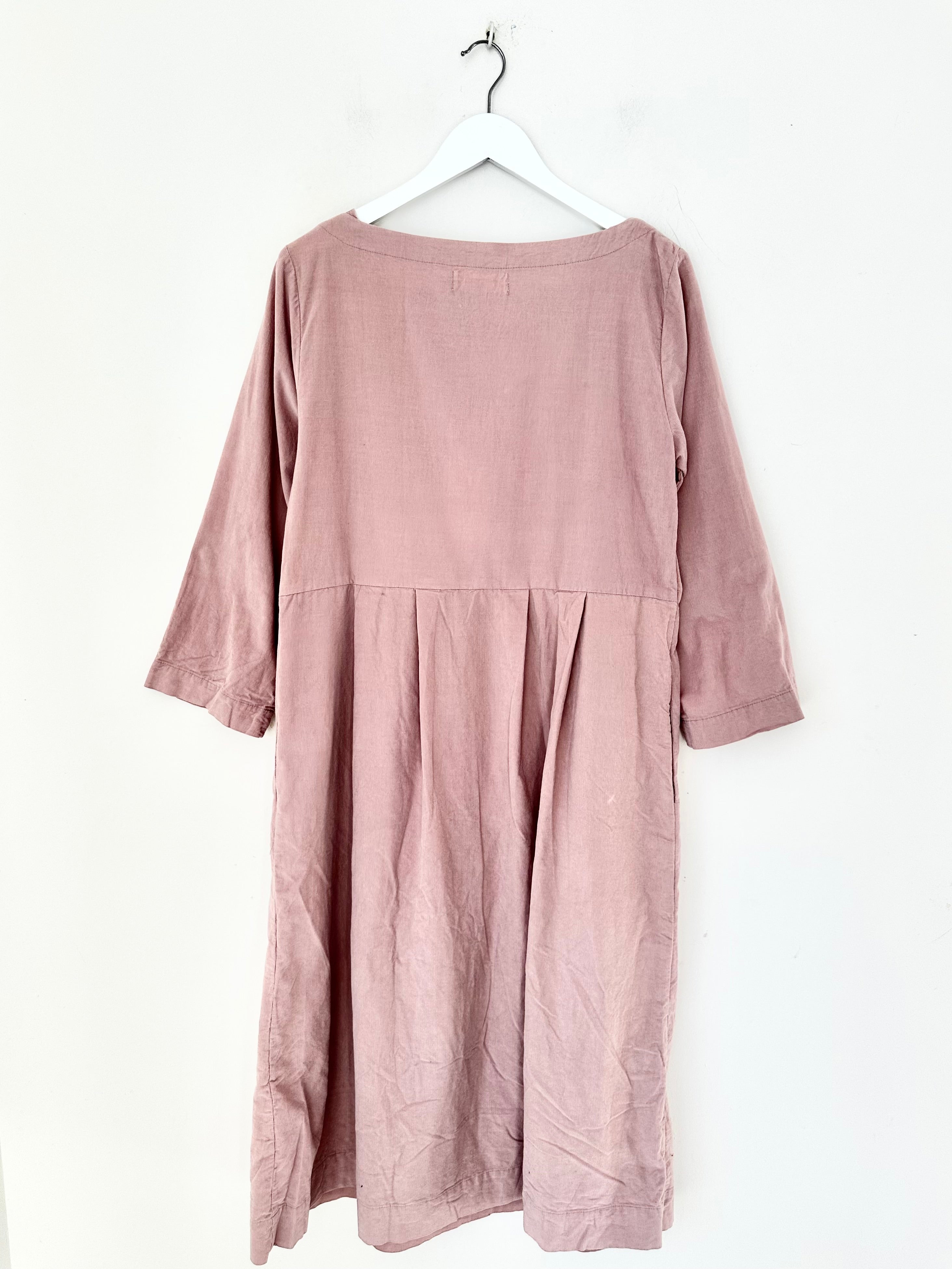 laura dress - dusty pink cord