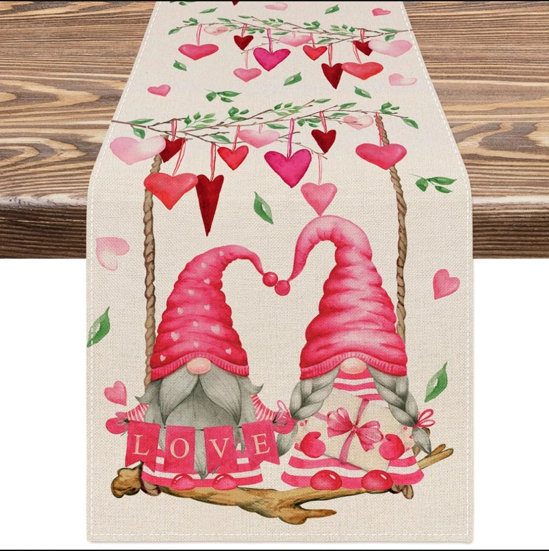 Valentine'S Day Casual Elegant Minimalist Letter Heart Shape Polyester Tablecloths