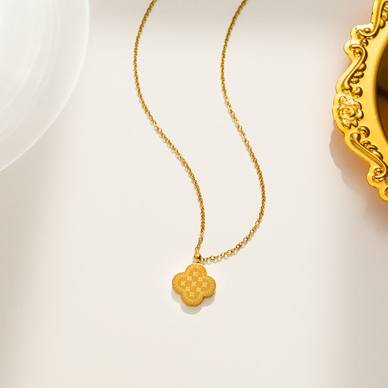 Titanium Steel 18K Gold Plated Necklaces