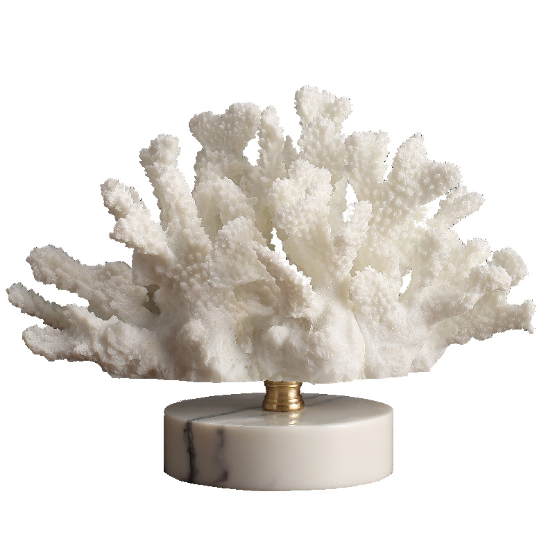 Creative Nordic style simulated coral resin ornaments simple living room home furnishings