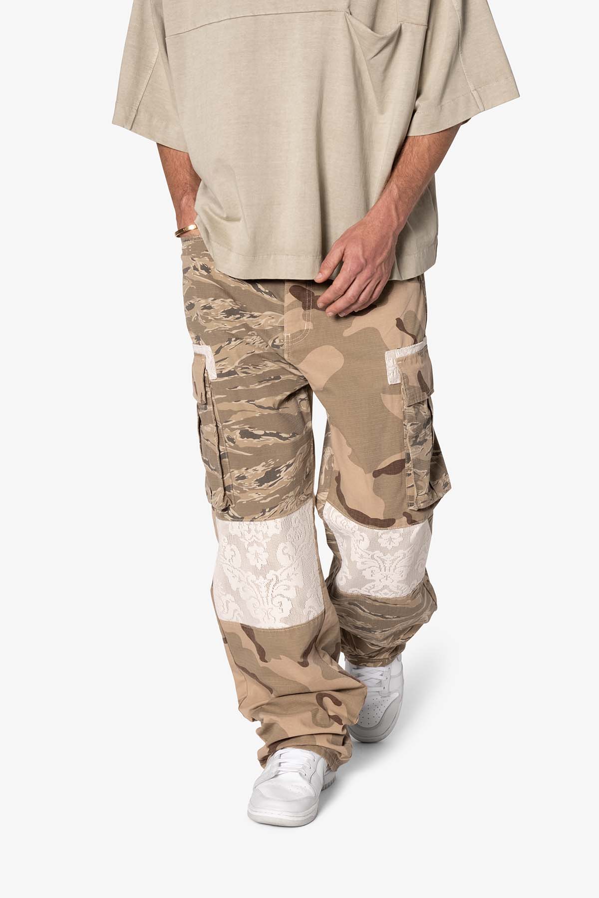 Ultra Baggy Mixed Camo Cargo Pants - Multi