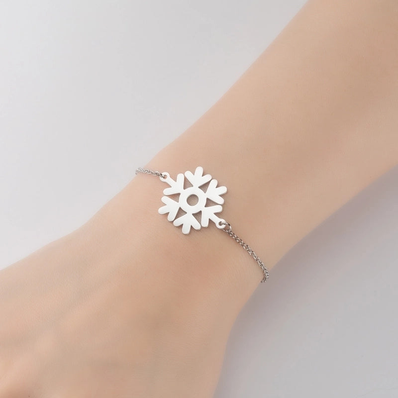Minimalist Geometric Titanium Steel Bracelets Plating No Inlaid Stainless Steel Bracelets