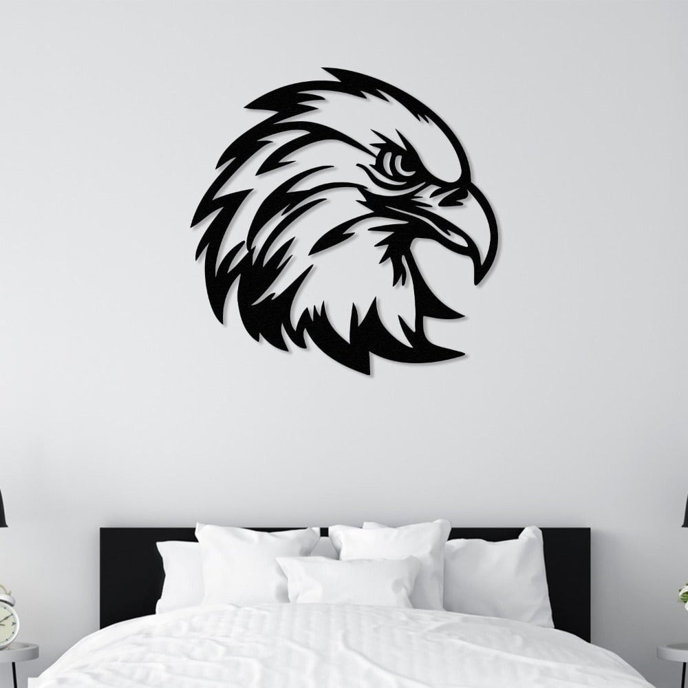 Eagle Head Metal Wall Decor