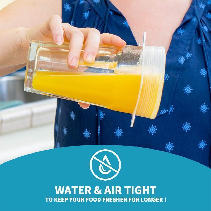 Stretchable food silicone lid. 6 pieces