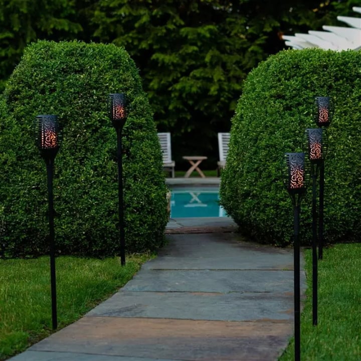 🔥Christmas Sale 60%Off- Solar LED Flame Lights Outdoors
