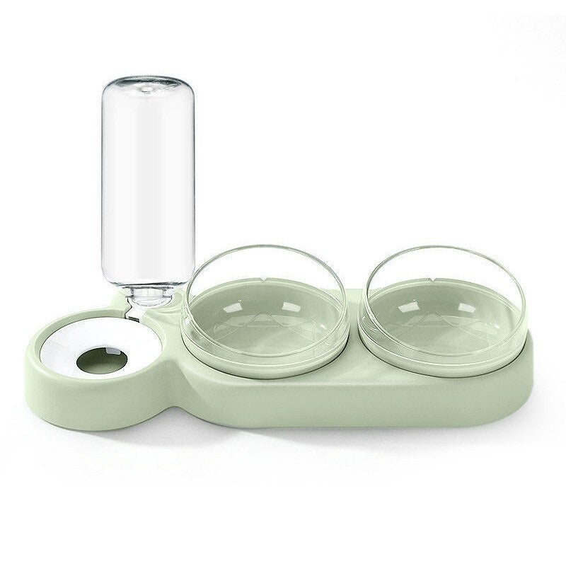 Double Bowls Feeding Container