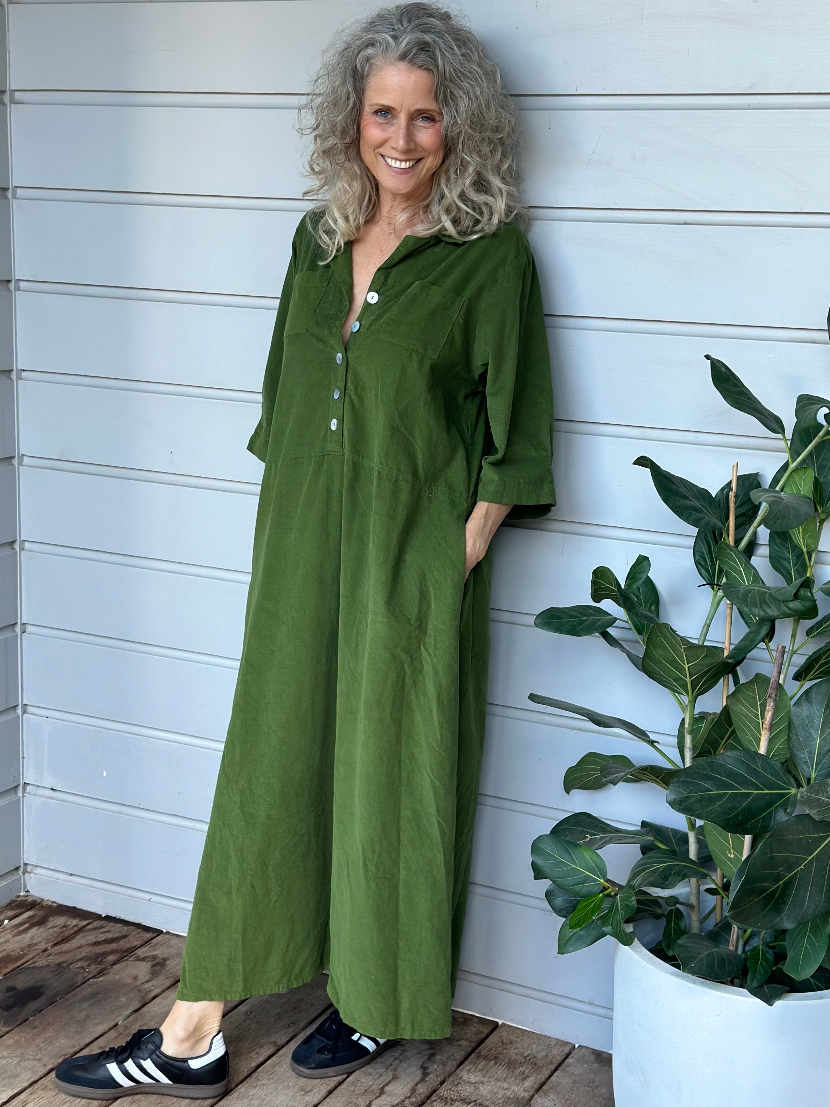 bridget dress - fern cord