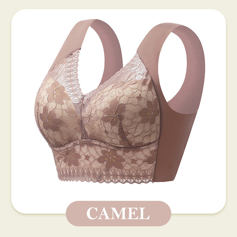 💕Women’s Breathable Soft Wire-Free Seamless Push-Up Lace Bra✨