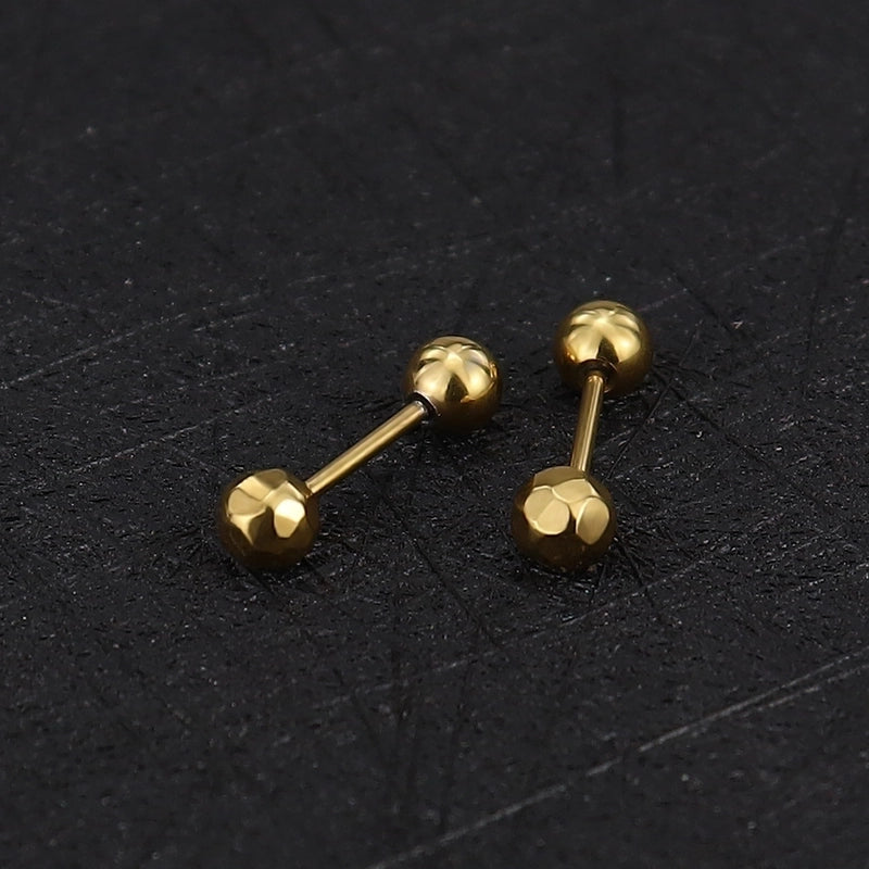 1 Piece Minimalist Commute Geometric Plating Titanium Steel Cartilage Earrings
