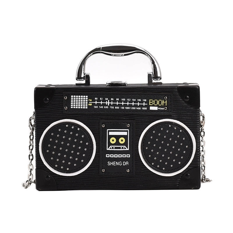 Women's Mini All Seasons Pu Leather Color Block Streetwear Square Lock Clasp Shoulder Bag