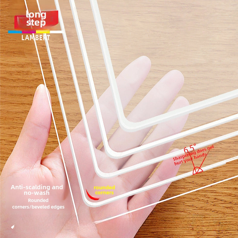 Tablecloth Pvc Waterproof Oil-proof Disposable Desktop Mat Custom Transparent Plastic Anti-scald Round Square PVC Table Mat