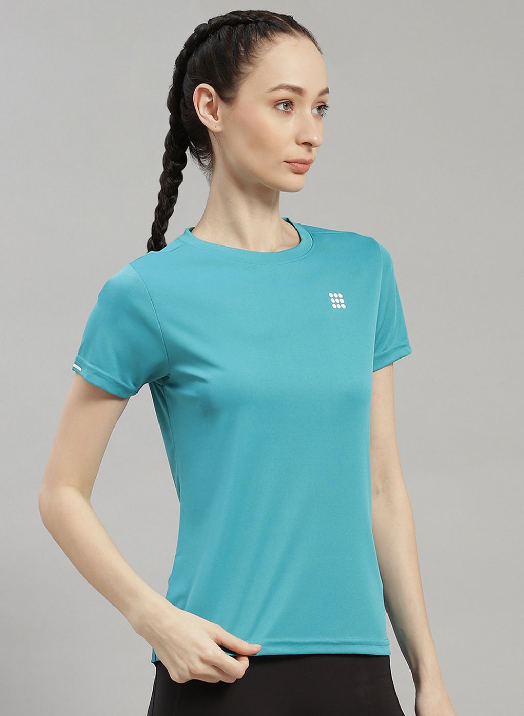 Women Blue Solid Top