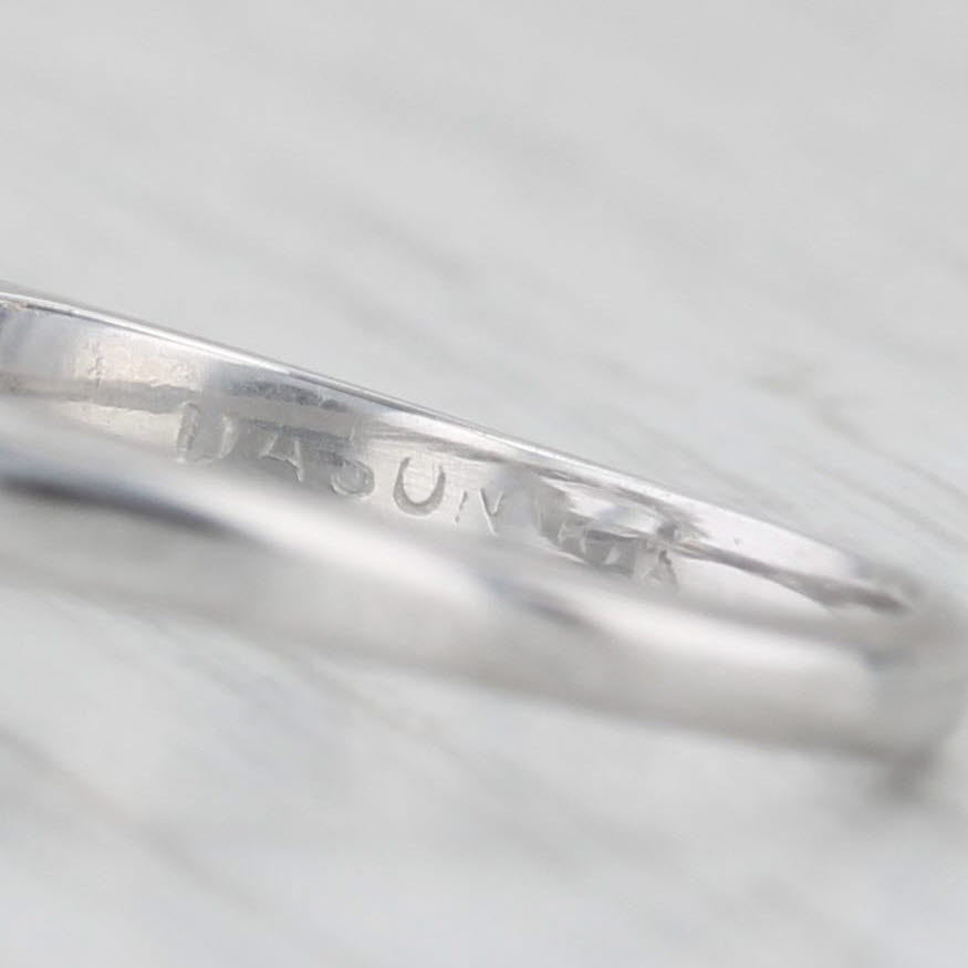 2.35ctw Lab Created Spinel Ring 10k White Gold Size 7.75 Bypass