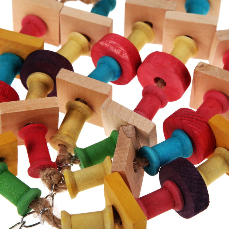 Bird Block Knot Chewing Toy