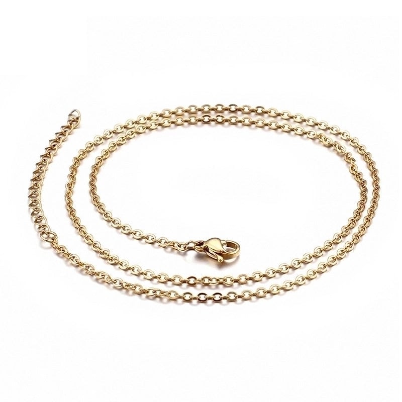 Titanium Steel 18K Gold Plated Fashion Plating Necklace
