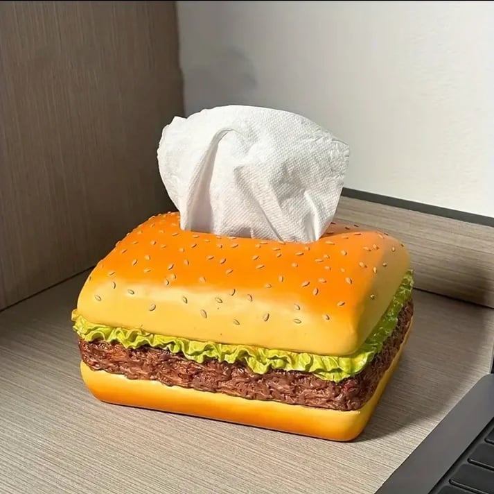 🔥Last Day Promotion - 49%OFF🔥Funny Hamburger Magnetic Tissue Box