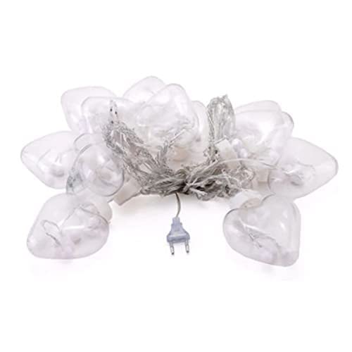 8 Feet 12 Wish Heart Ball String LED Lights With Color Box for Home Decoration. Diwali & Wedding LED Christmas Light Indoor and Outdoor Light .Festival Decoration  (Wishing Ball Warm White)