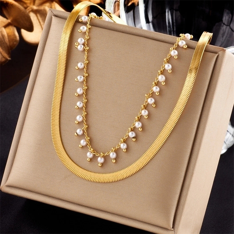 Minimalist Star Heart Shape Titanium Steel Plating Necklace