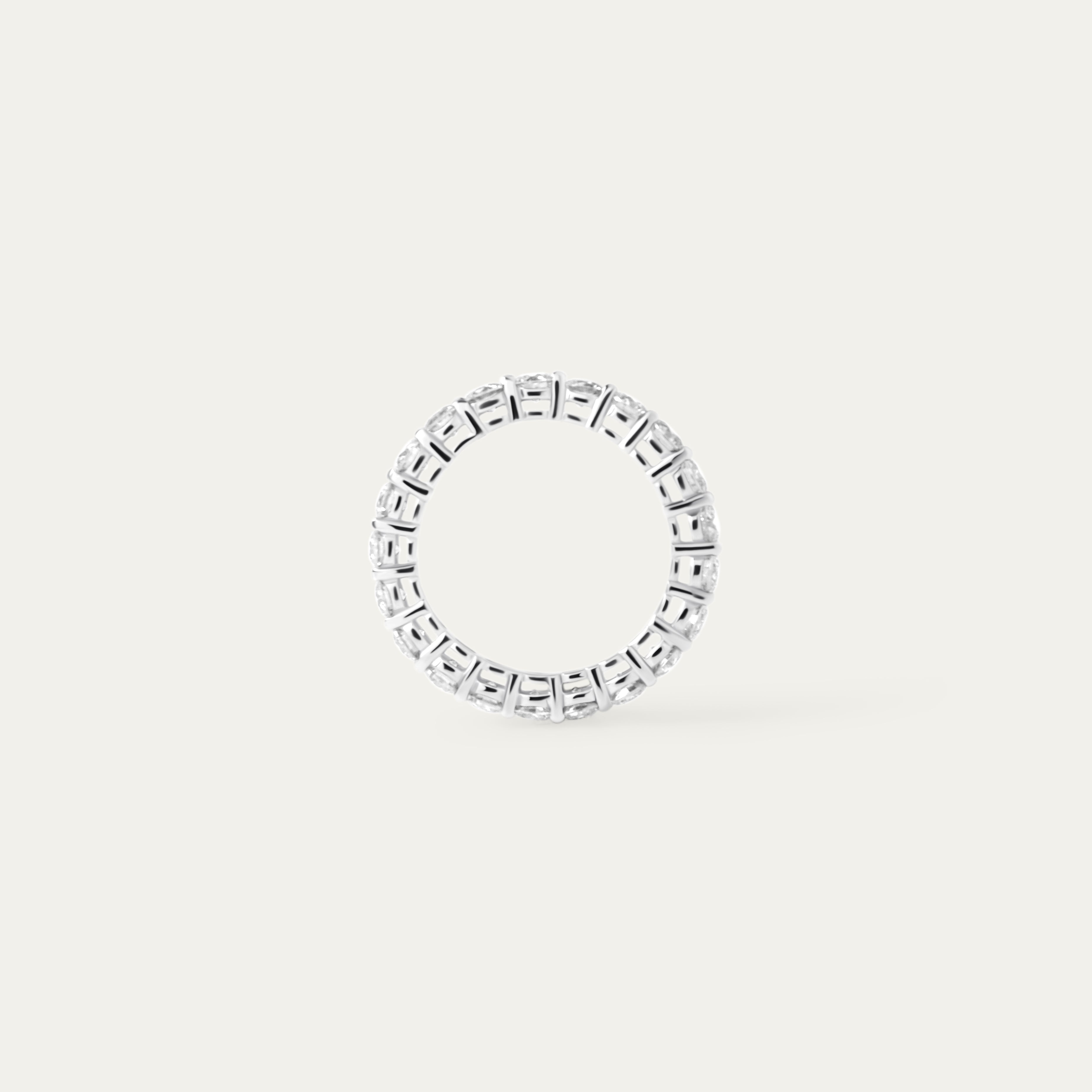 Leto 0.40ct Moissanite Ring (925 Sterling Silver. Size 7)