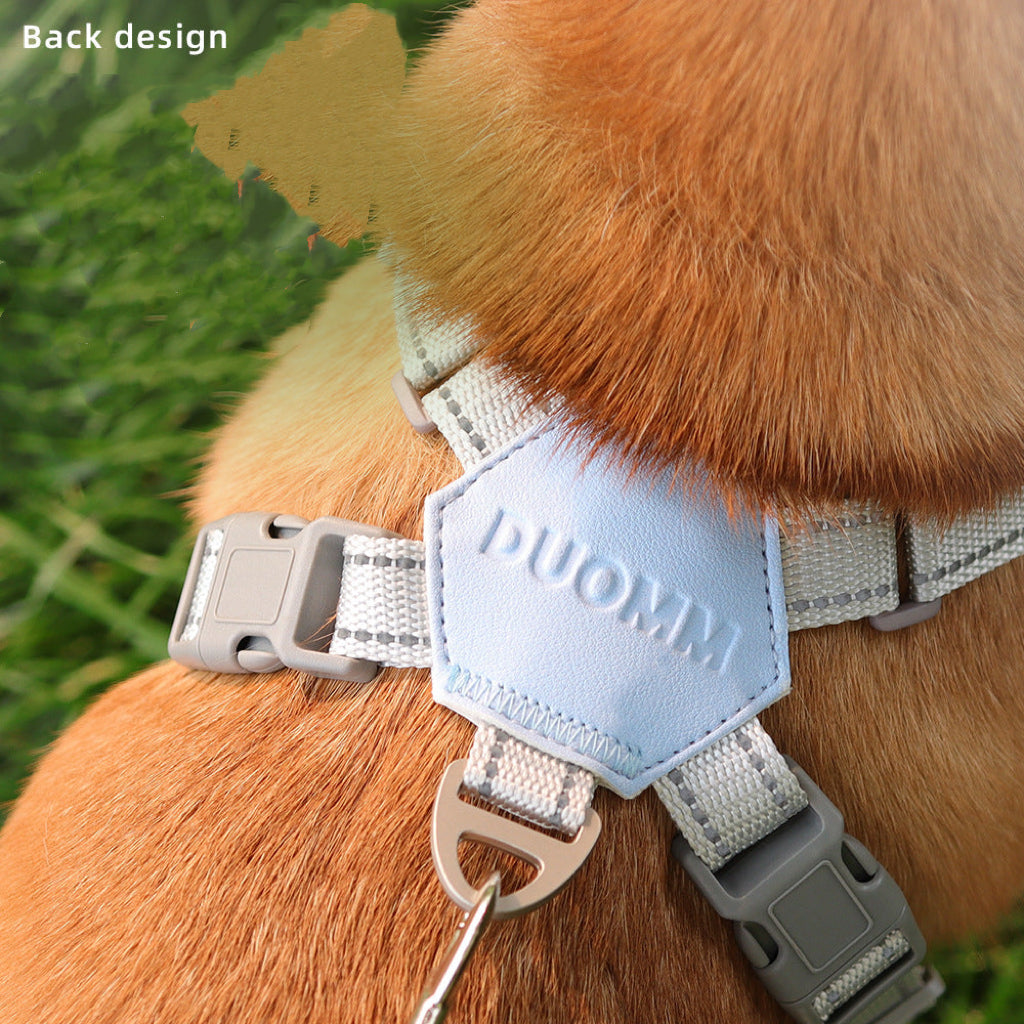 Breathable Crossed Dog Harness Leash