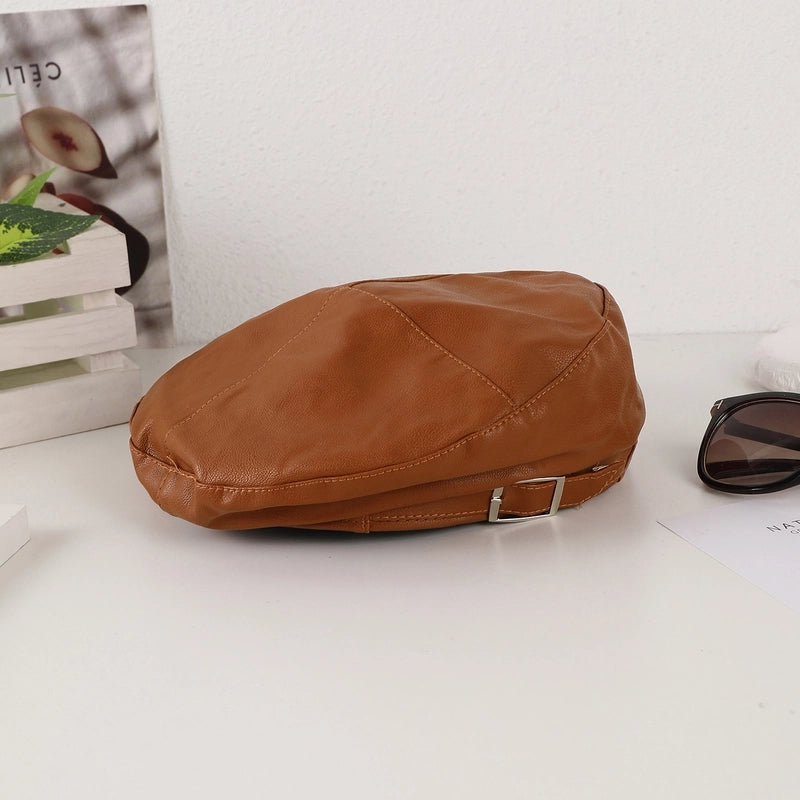 Women's Solid Color Classic Style Solid Color Eaveless Beret Hat