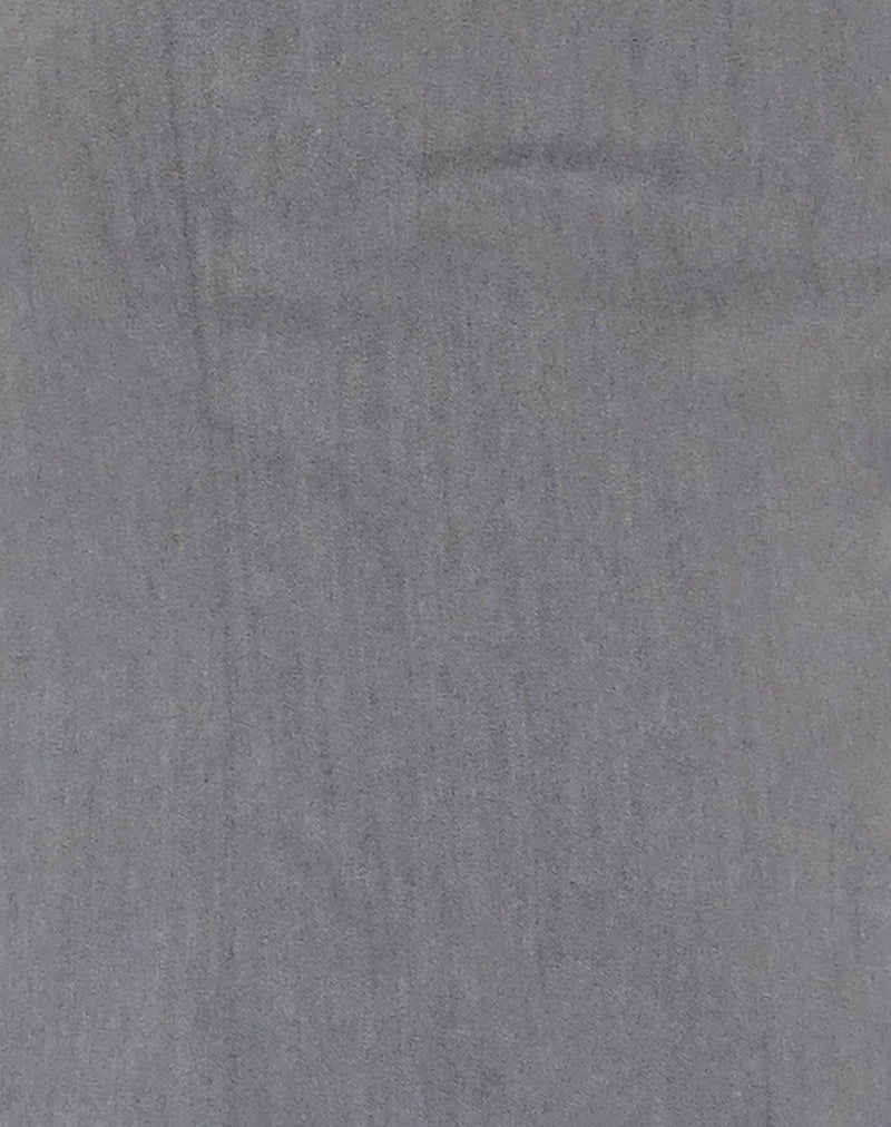Mairi Longline Bandeau Top in Charcoal Tailoring