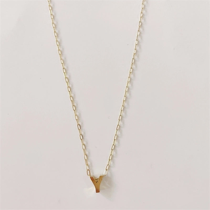 Casual Classic Style Streetwear Letter 304 Stainless Steel Plating Pendant Necklace