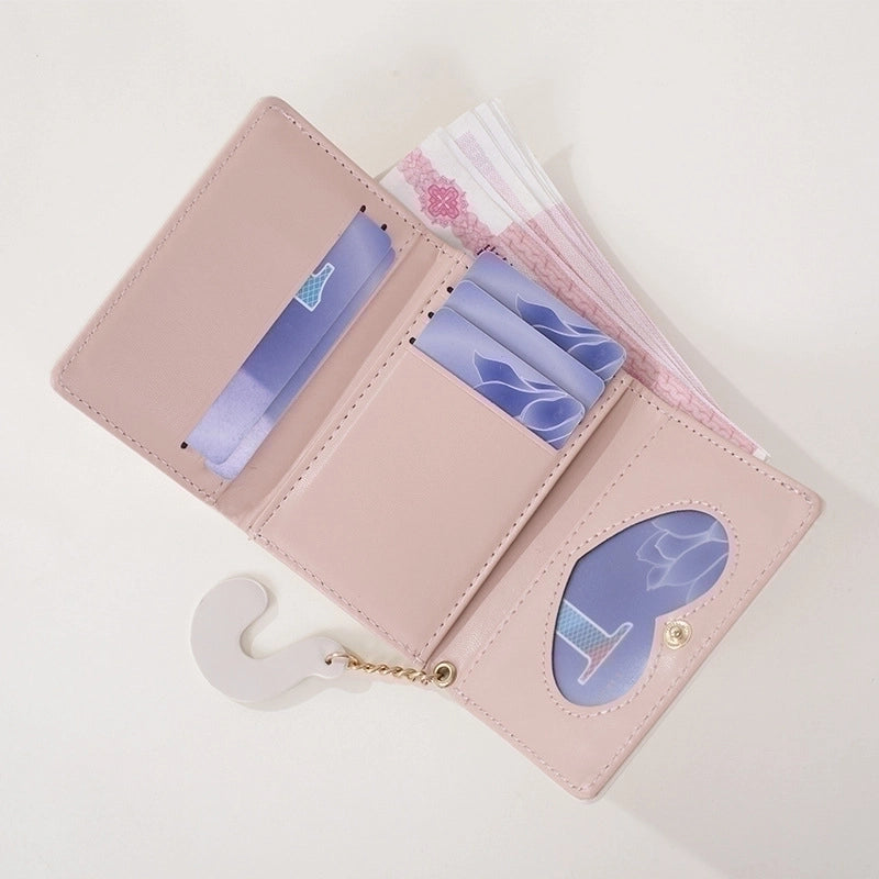 Women's Cat Pu Leather Buckle Wallets