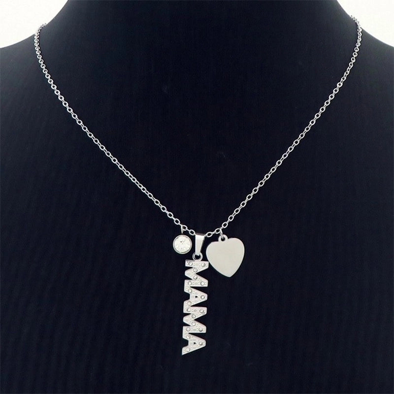 Minimalist Letter Titanium Steel 18K Gold Plated Plating Necklace