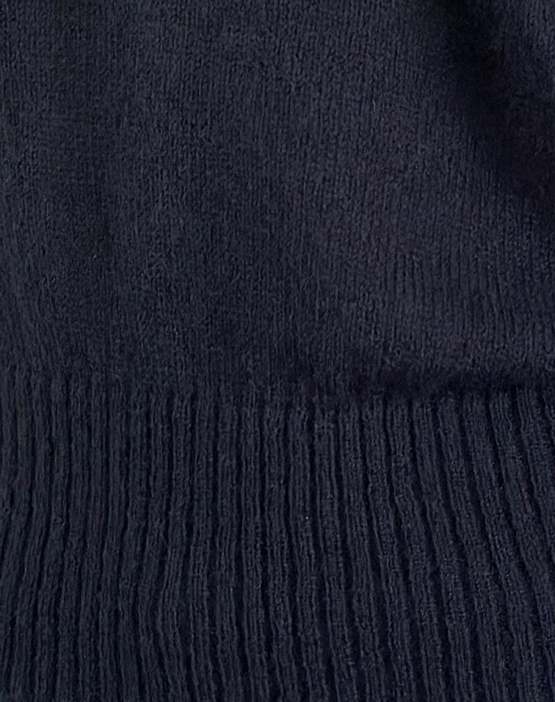 Suena Asymmetric Jumper in Navy