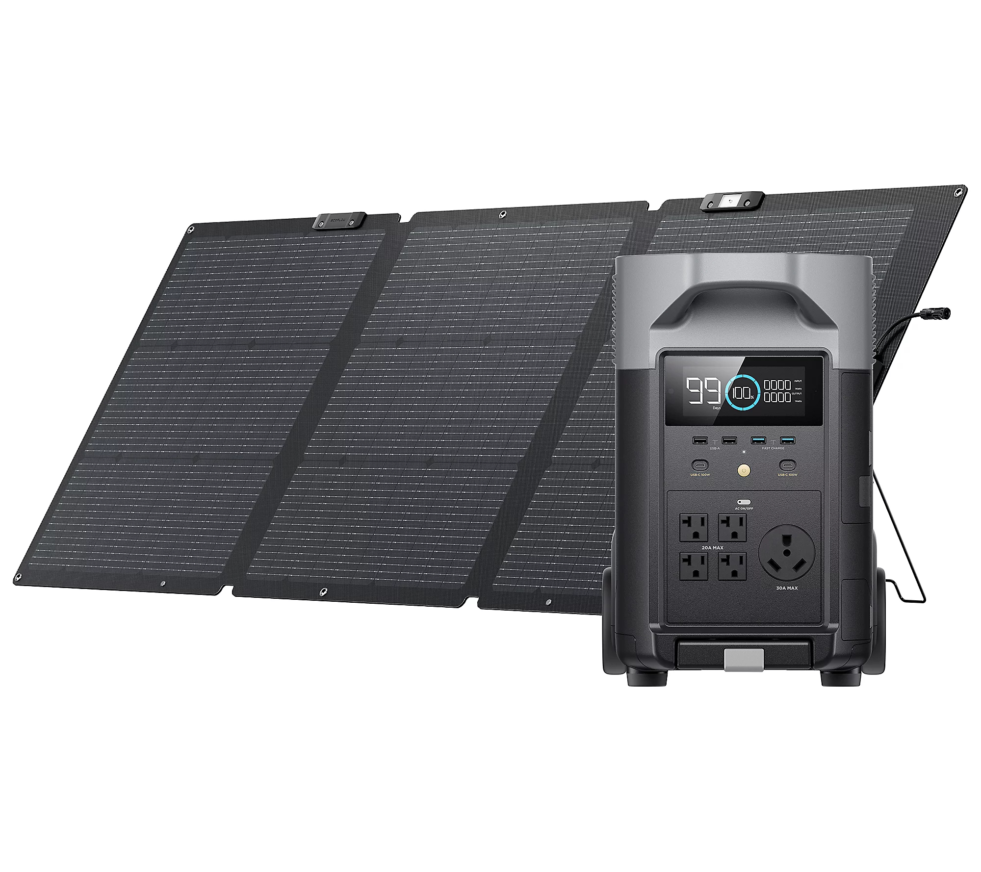 QVC 2025 New year promotion🎉Only $49.99🎁Ecoflow Delta Pro 3600Wh Portable Power Station w/ 160W Solar Panel