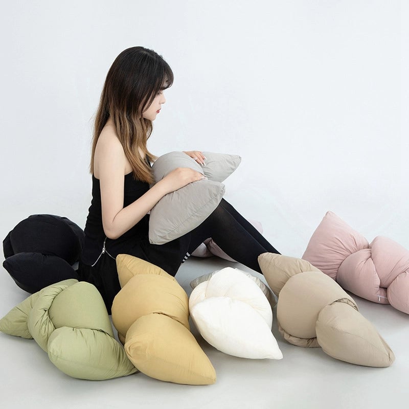 Vacation Minimalist Solid Color Cotton Throw Pillow Couch & Sofa Decor