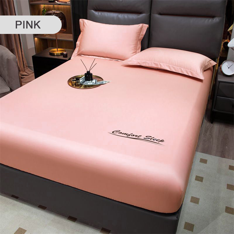 💥Last Day Sale 49%OFF🔥Summer Ice Cooling Silky Bed Fitted Sheet Pillow Cover🛏️