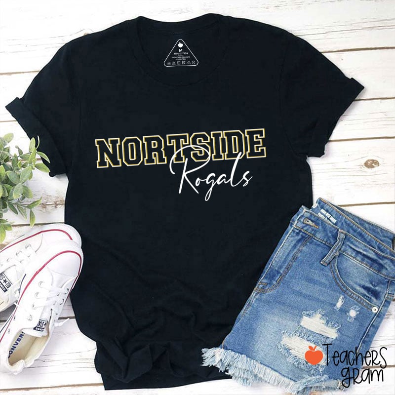 Personalized School Spirit Mascot Teacher T-Shirt