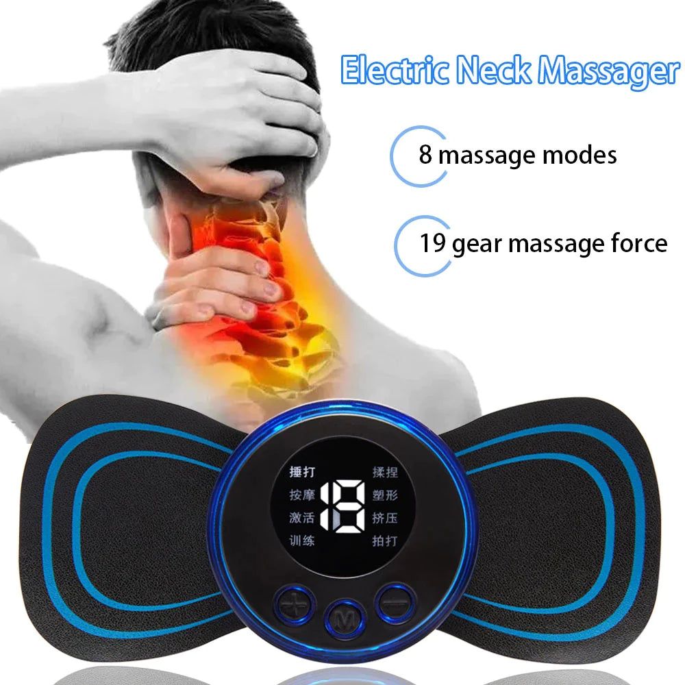 EMS Smart Mini Portable Massager - Compact Wireless TENS Unit For Soothing Muscle Relief And Relaxation