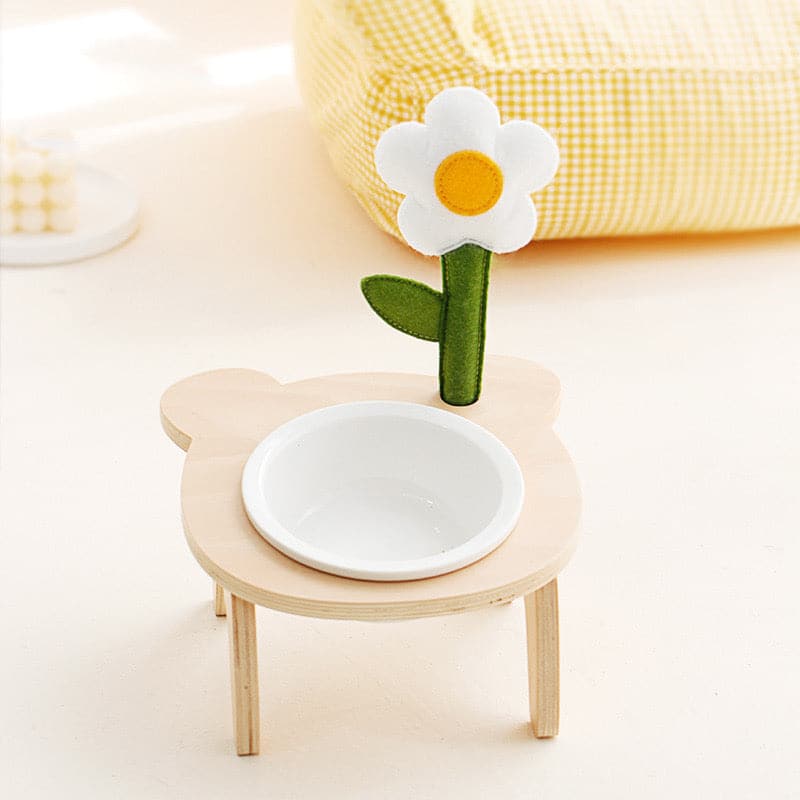 Flower Ceramic｜Dog Bowls & Cat Bowls