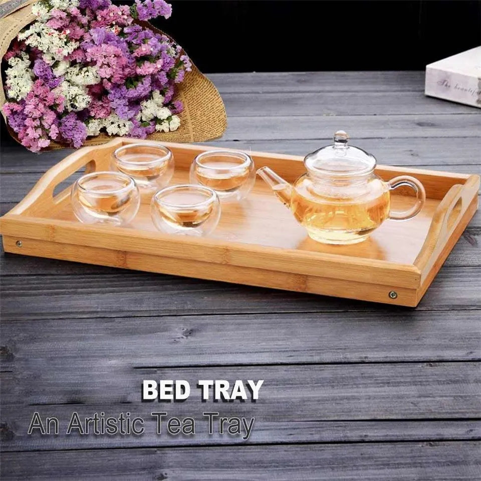 BAMBOO BED TABLE TRAY