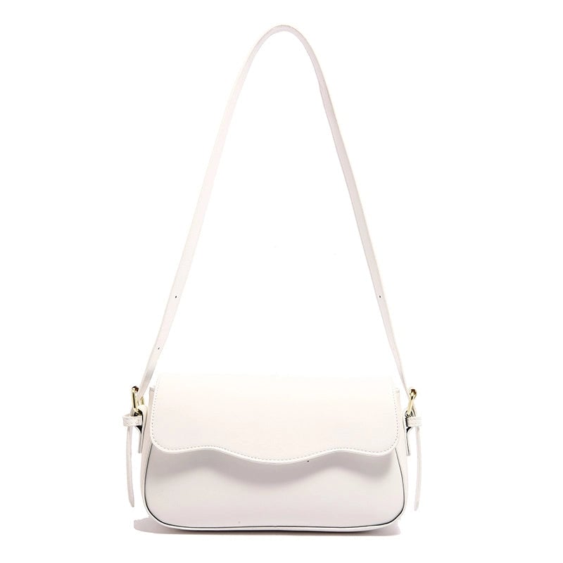 Women's Pu Leather Solid Color Streetwear Square Magnetic Buckle Shoulder Bag