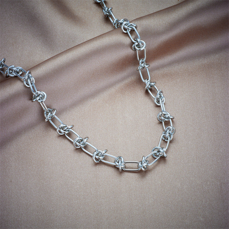 Unisex Chain Titanium Steel Electroplating Jewelry Sets