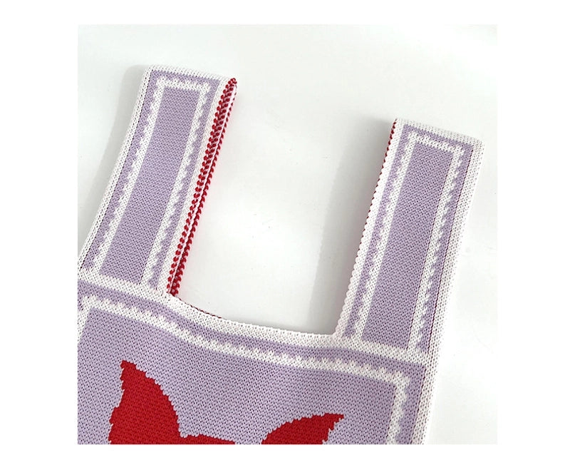 Women's Medium Polyester Animal Cute Basic Square Open Handbag