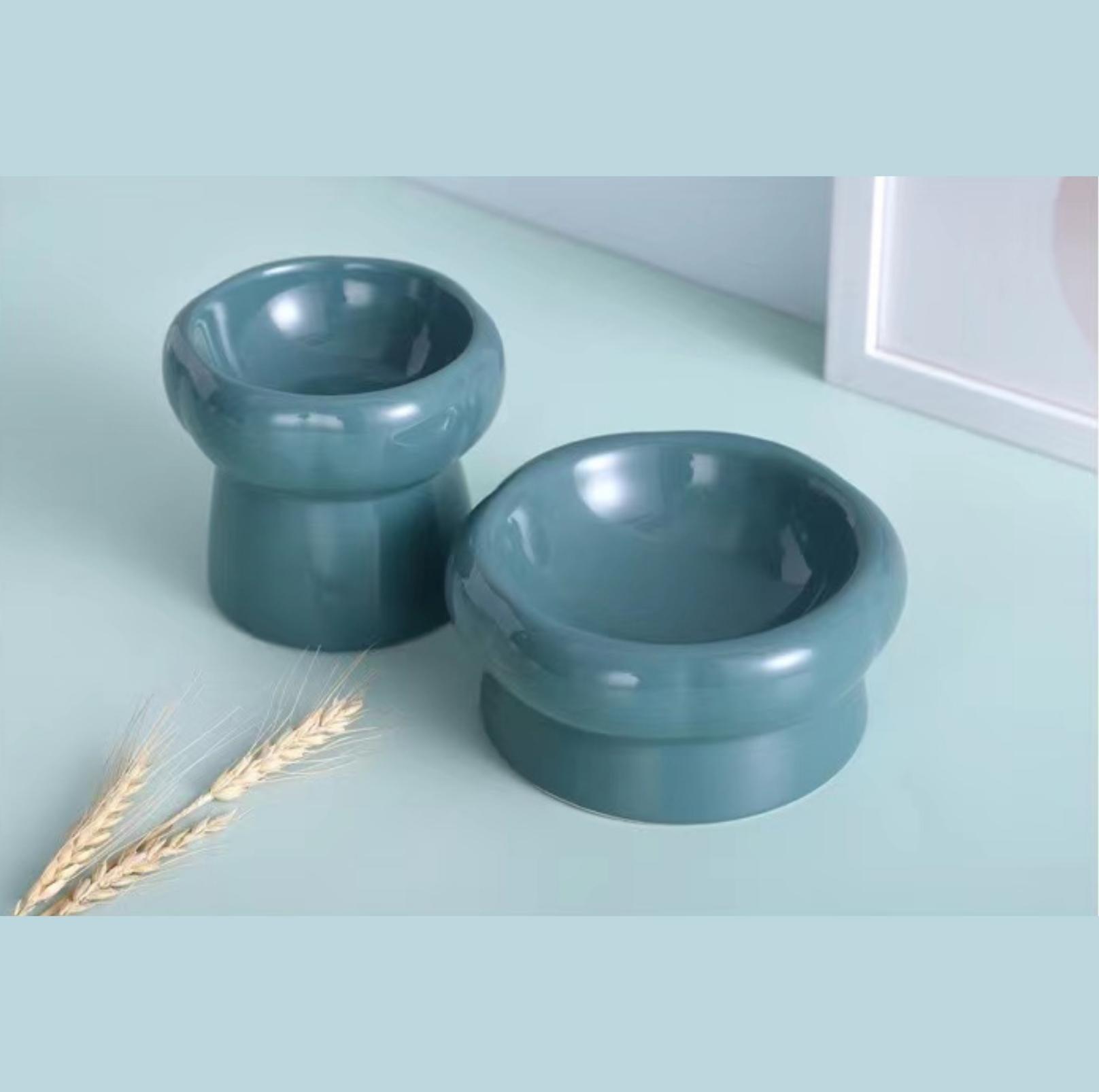 Petal Style Ceramic Cat Bowls and Small Dog Bowls