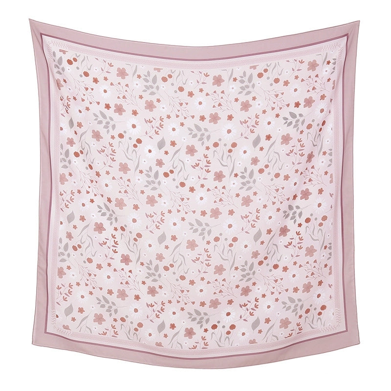 Women's Sweet Flower Polyester Kerchief