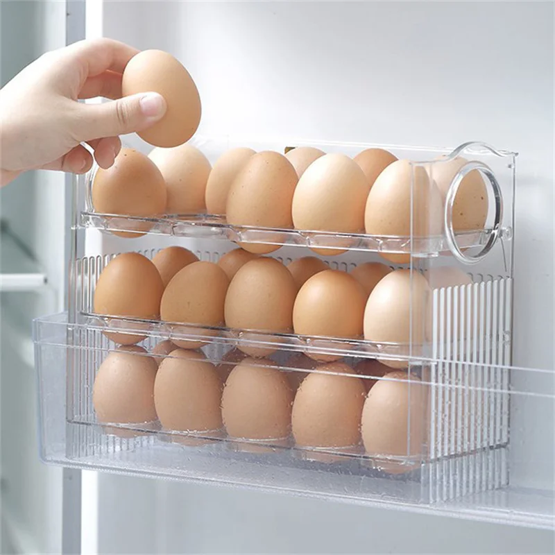 30 GRIDS EGG STORAGE BOX LARGE CAPACITY TRANSPARENT EGG CONTAINER