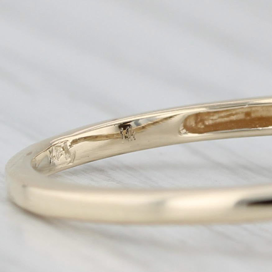 0.30ctw Diamond Contoured Wedding Band 14k Yellow Gold Size 7 Ring
