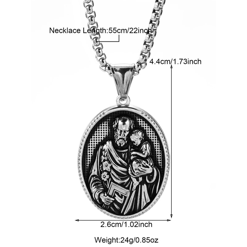 Modern Style Classic Style Portrait Cross Solid Color 304 Stainless Steel 18K Gold Plated Round Pendant Necklace