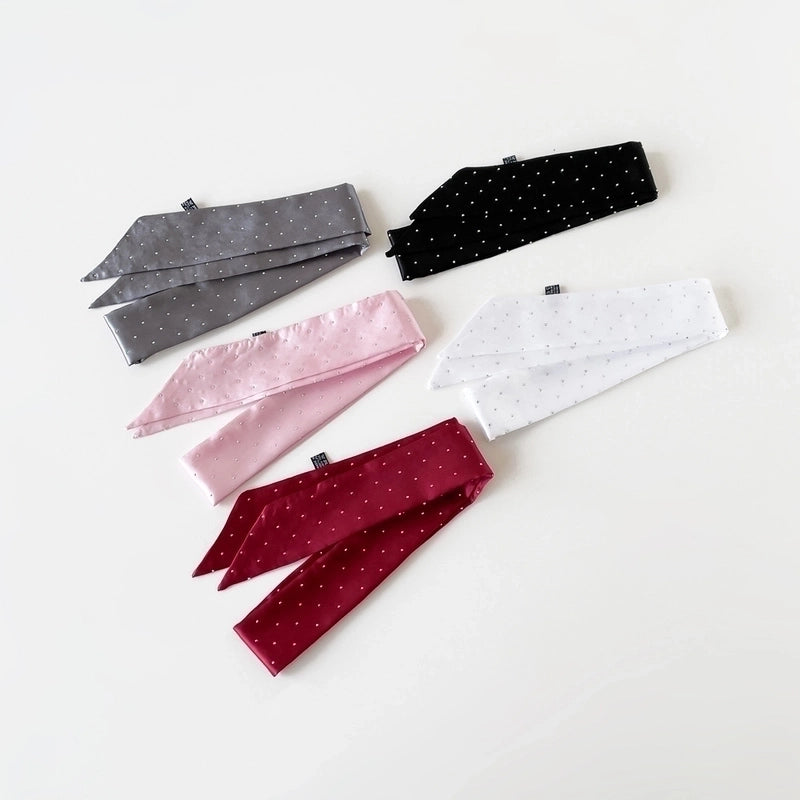 Women's Basic Solid Color Satin Silk Scarf