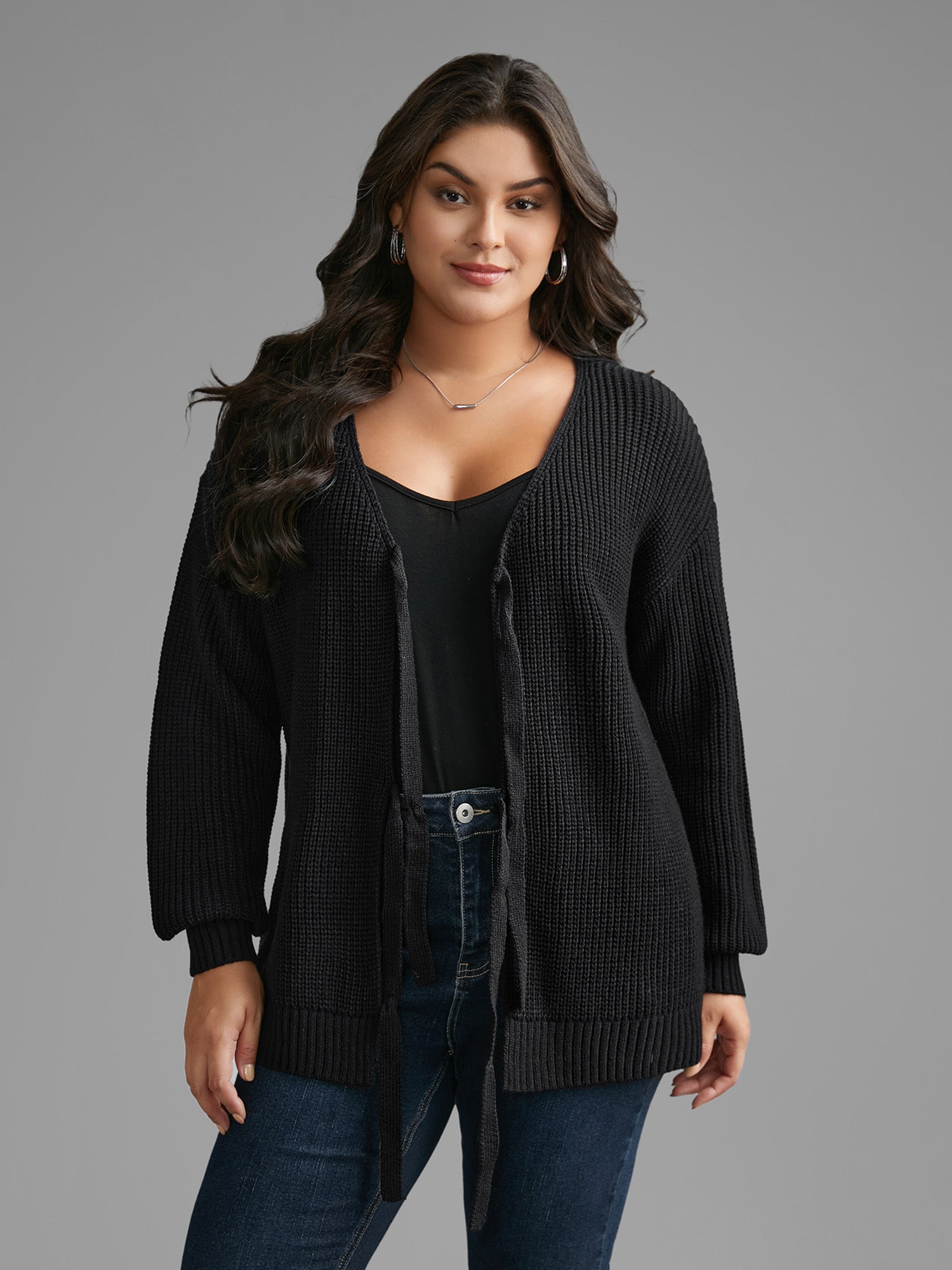 Supersoft Essentials Solid Tie Knot Cardigan