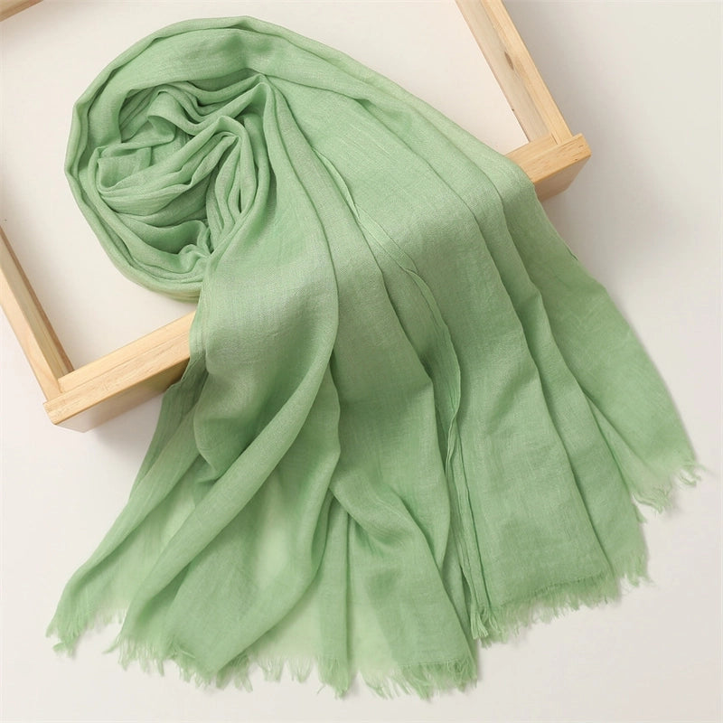 Women's Basic Solid Color Polyester Scarf